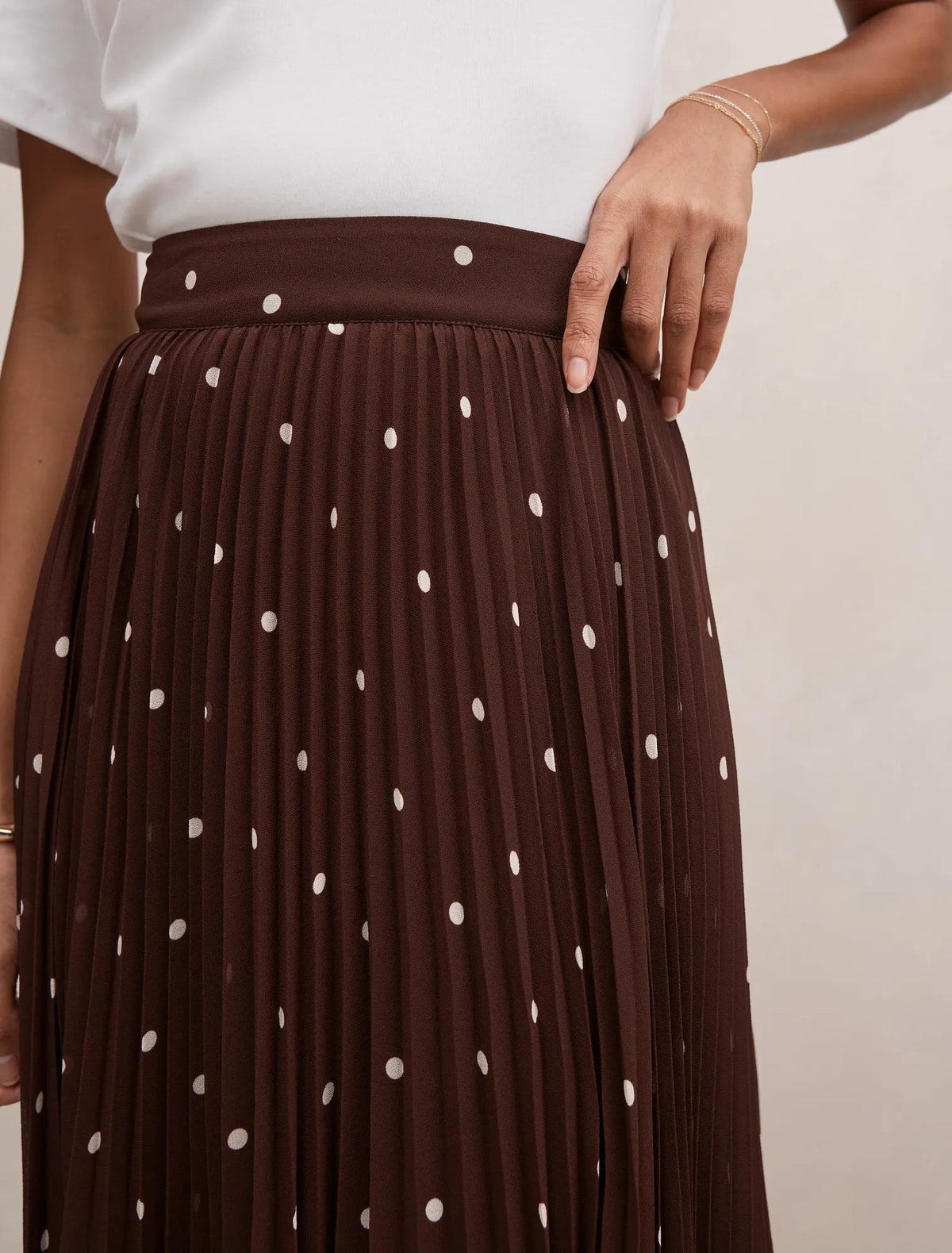 Aurora Petite Pleated Skirt Luxton Spot