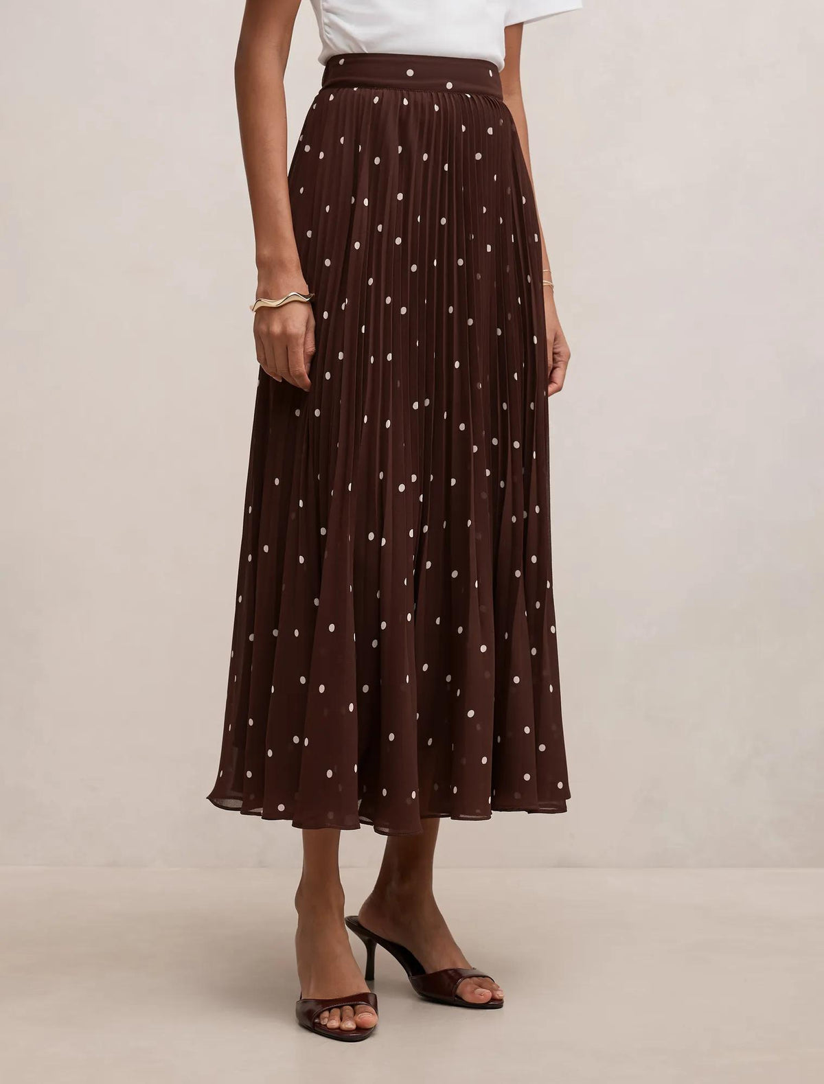 Aurora Petite Pleated Skirt Luxton Spot