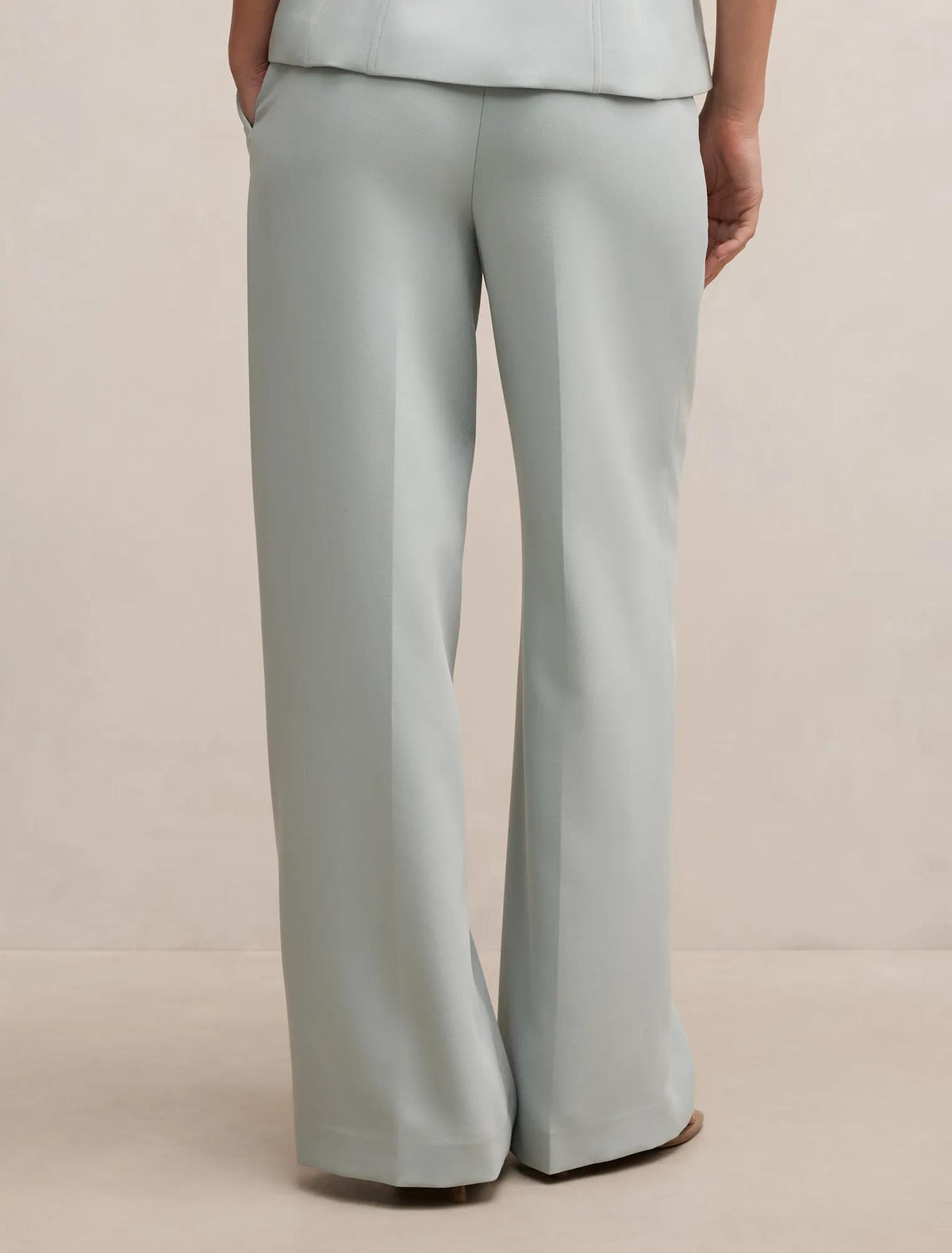 Lee Wide Leg Pants Hazy Aqua Suit