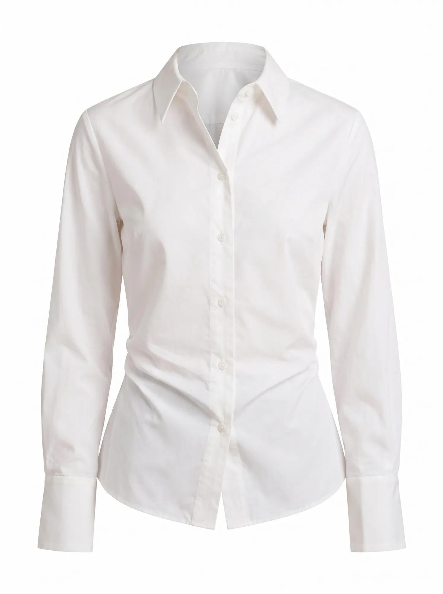 Ange Slim Fitted Shirt Porcelain