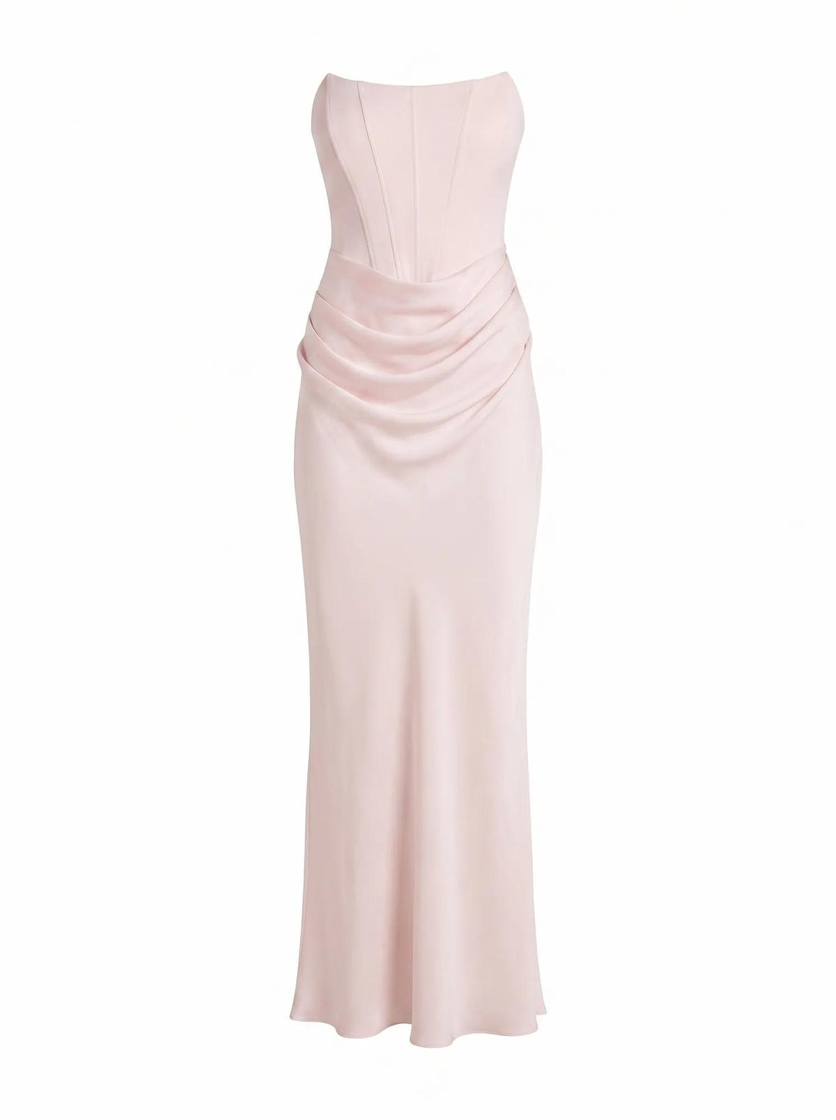 Isra Drape Strapless Maxi Dress Barely Pink_mannequin