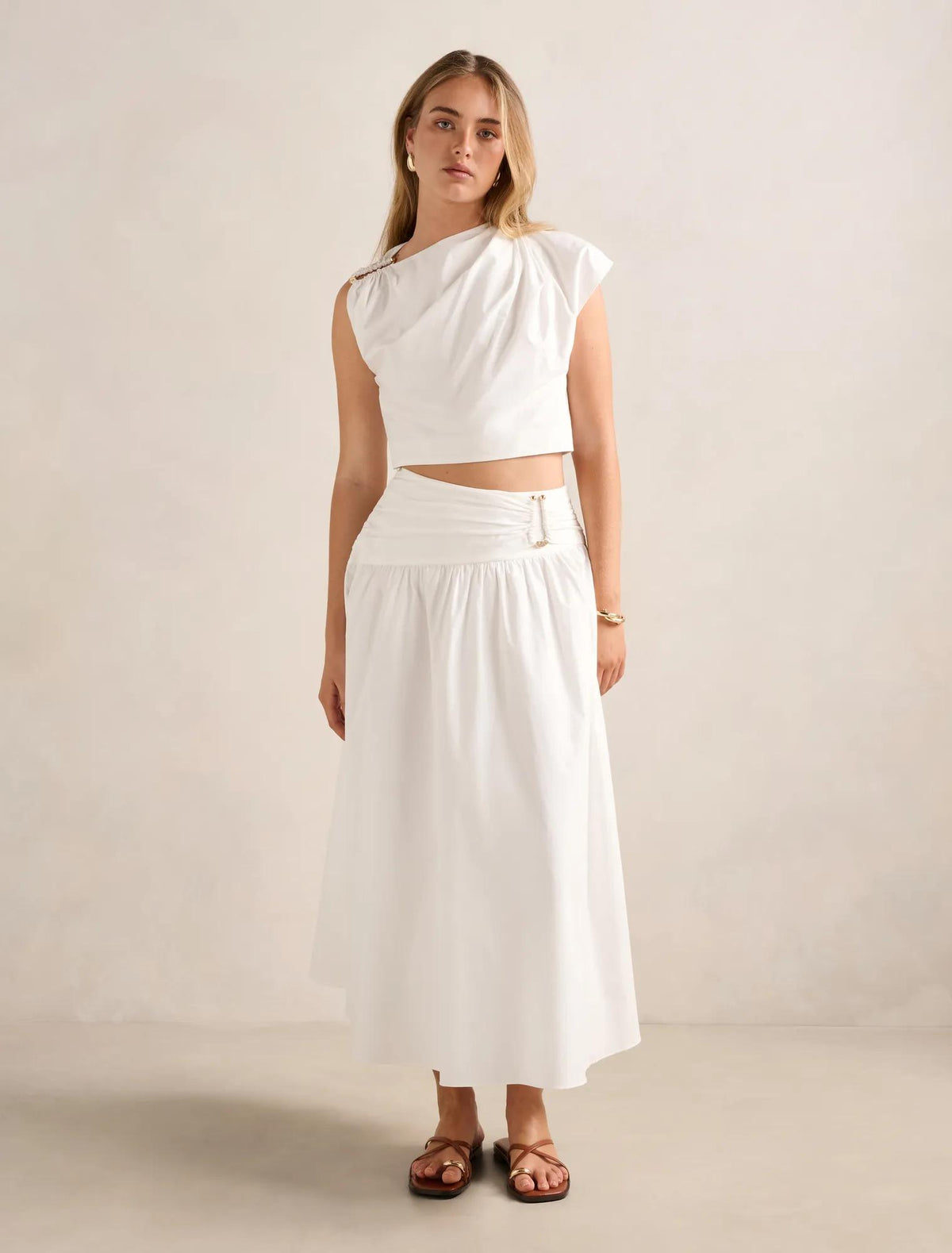 Dottie Draped Hardware Top Porcelain Co-Ord