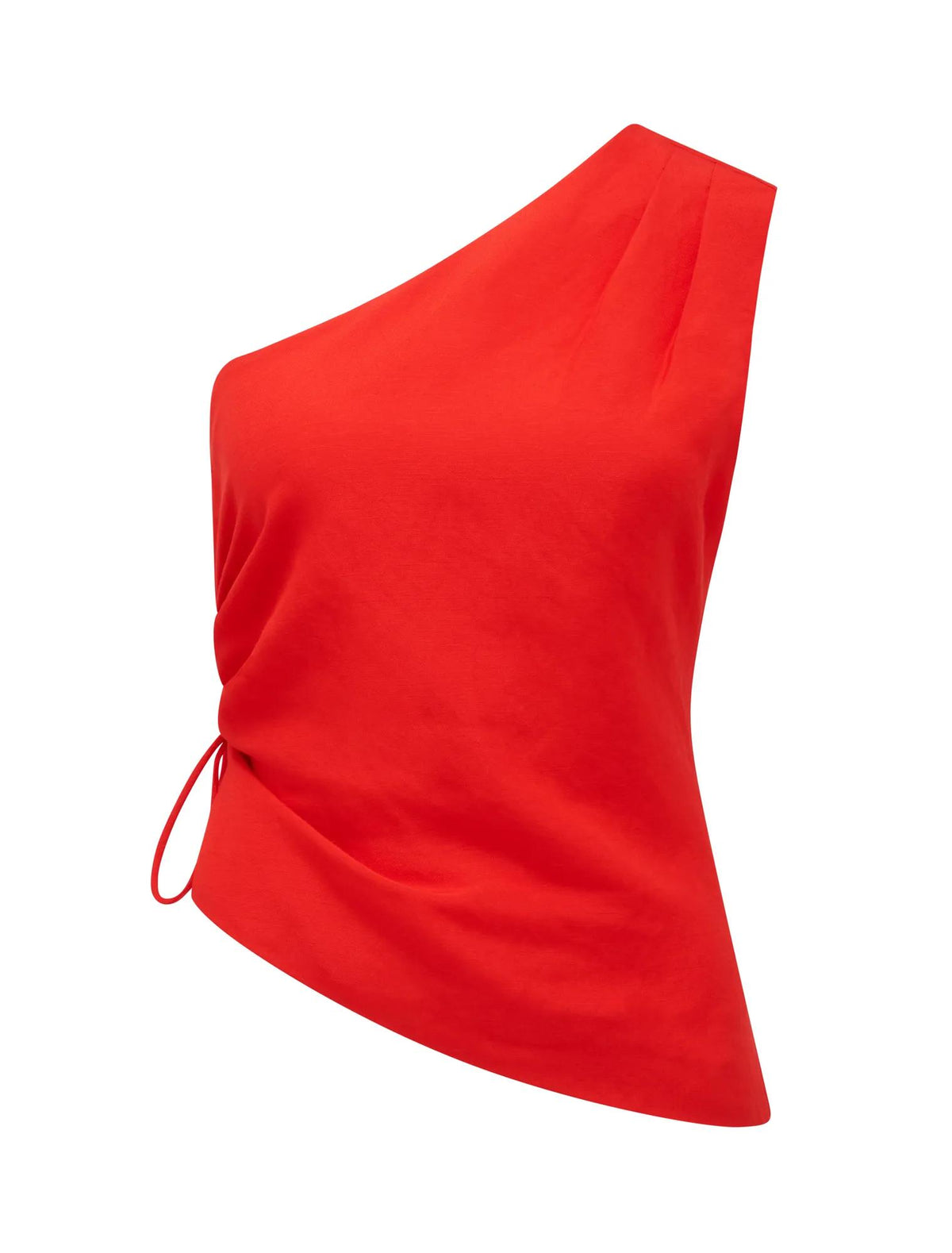 Noah Petite One Shoulder Top Runway Red Co-ord_mannequin