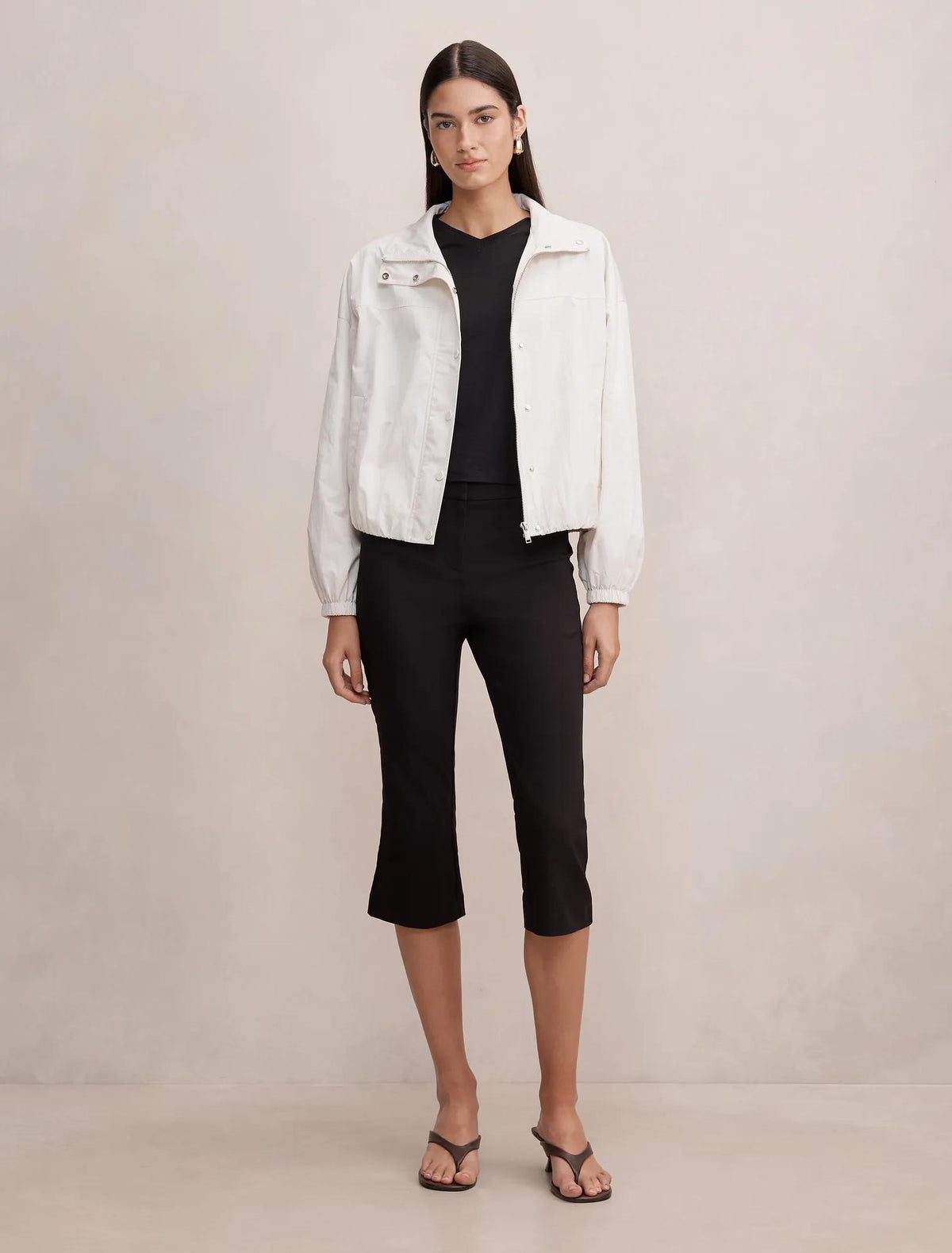 Eliza Windbreaker Jacket Bone