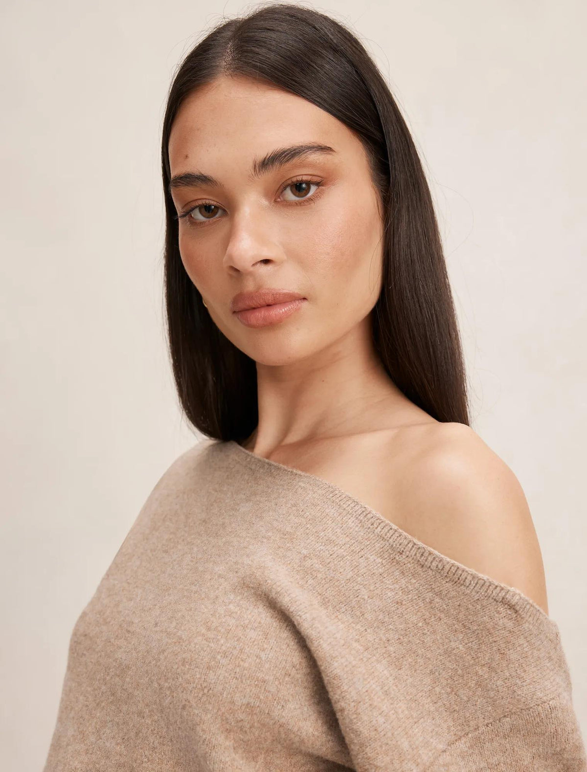 Emerson Asymmetric Sweater Mocha