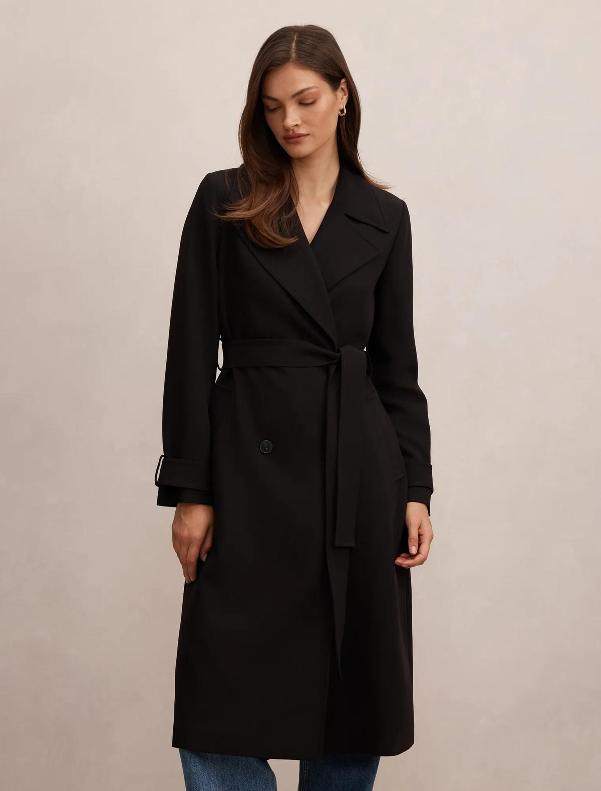 Lilah Trench Coat Black