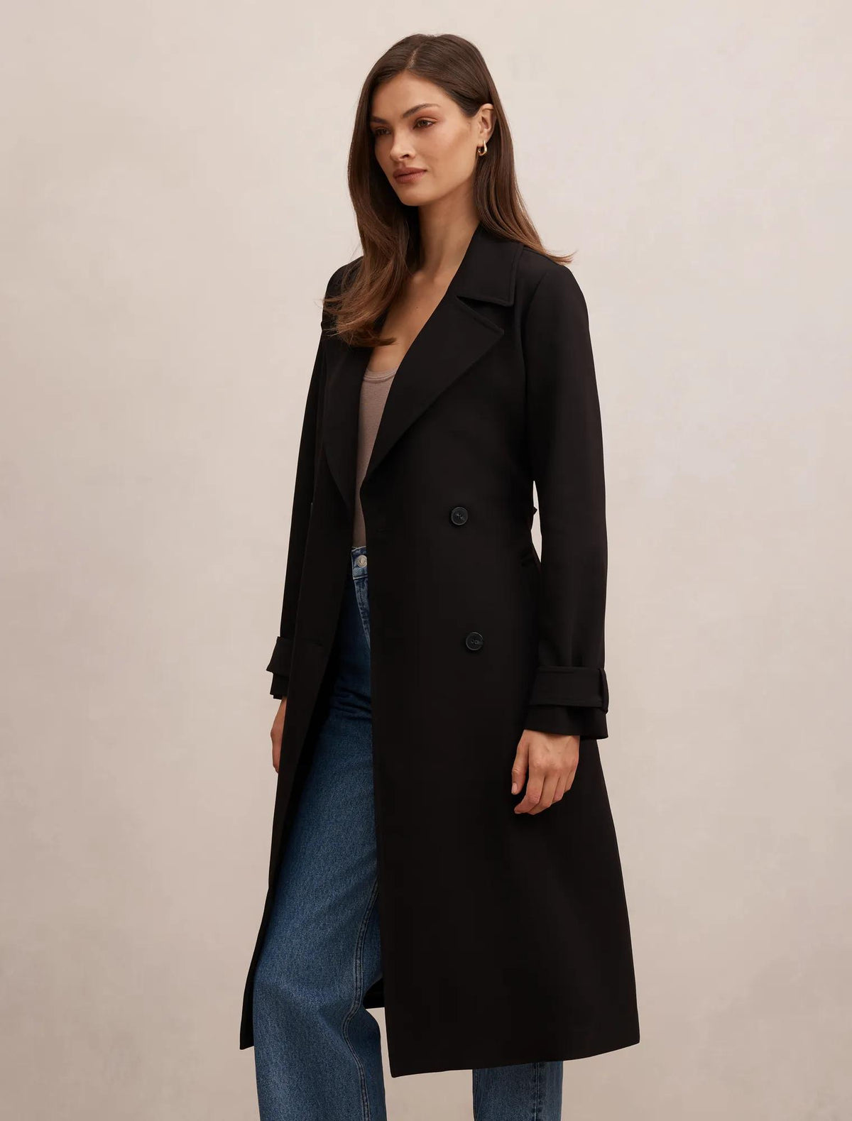 Lilah Trench Coat Black