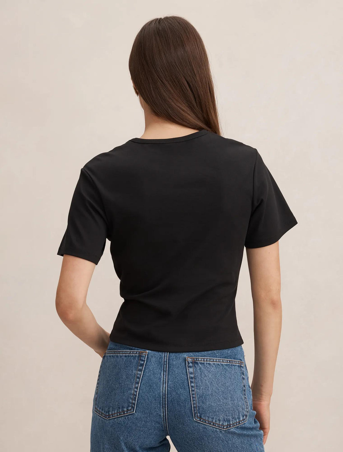 Lani Hardware Detail Tee Black