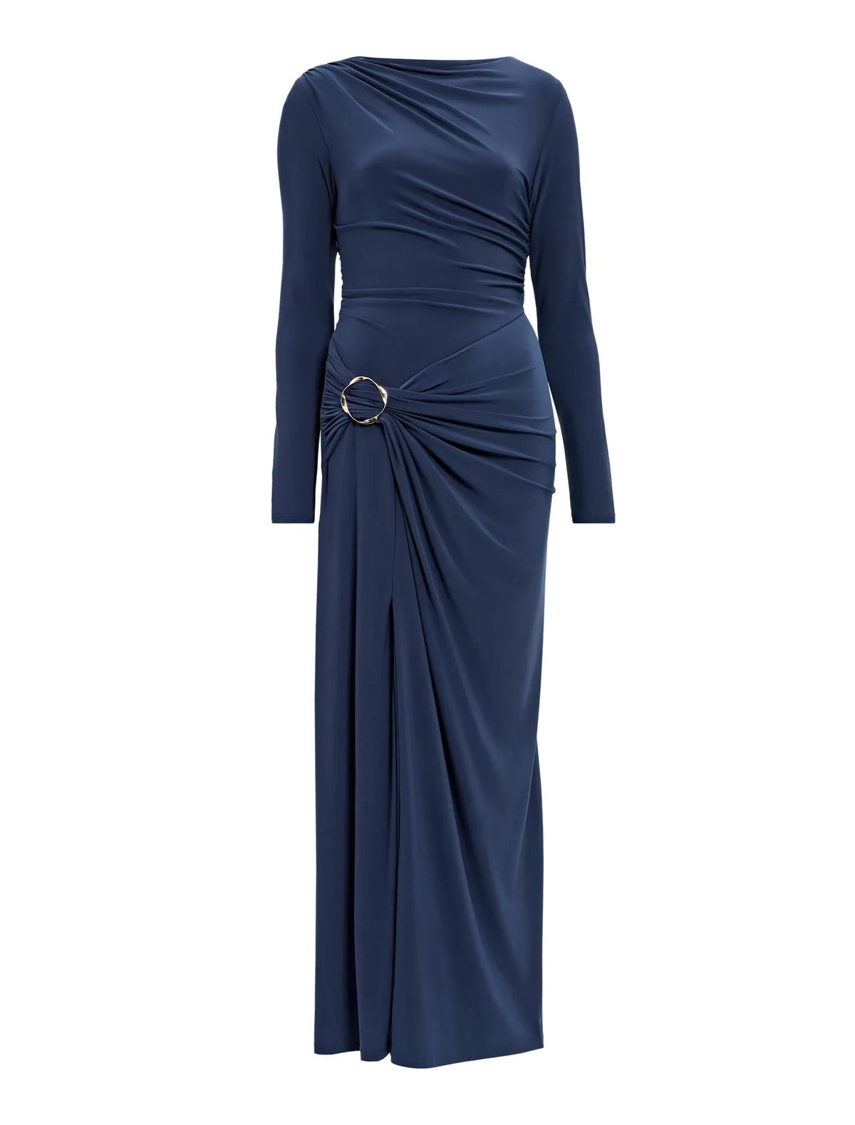 Kingsley Hardware Jersey Midi Dress Evening Navy