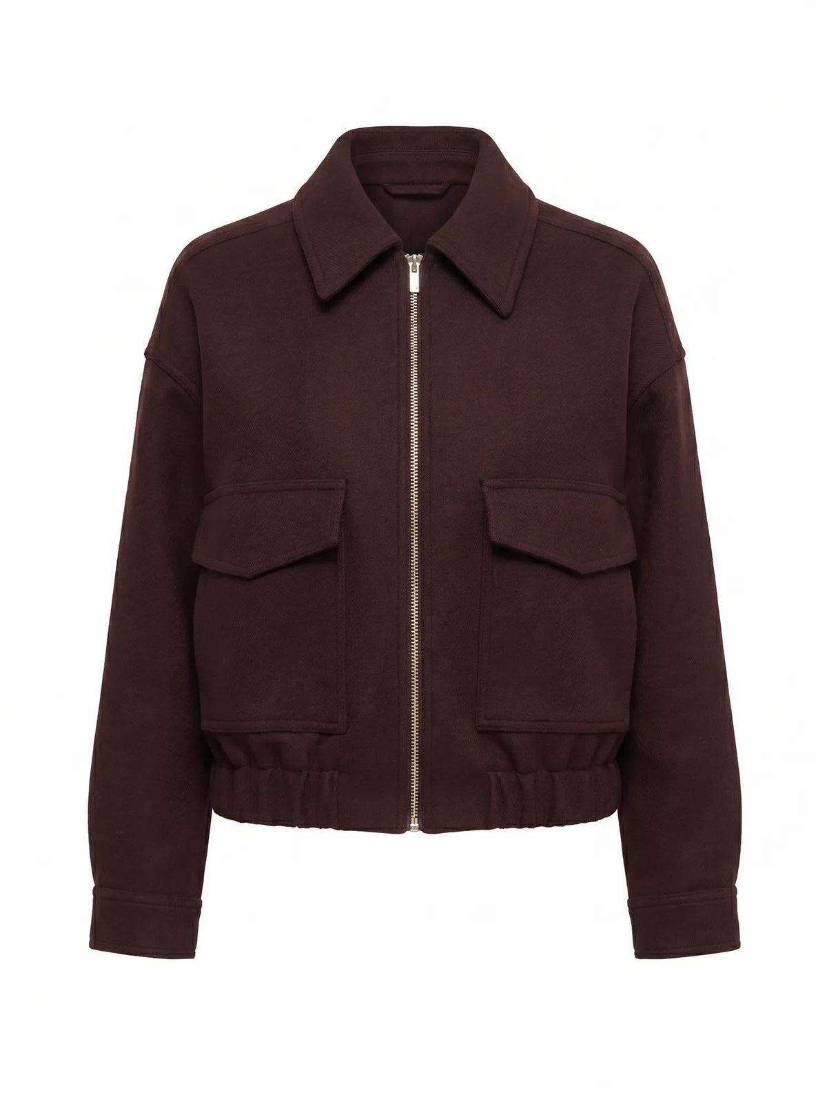 Ariana Patch Pocket Jacket Berry
