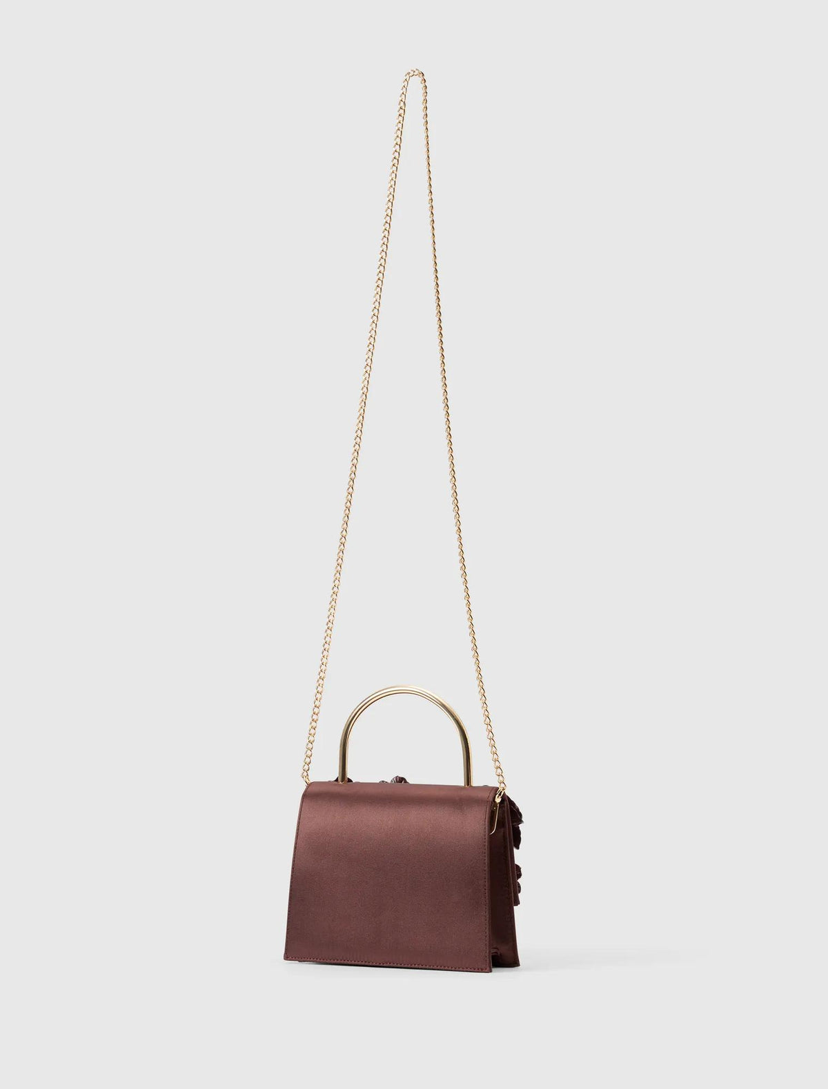 Fifi Flower Top Handle Bag Vintage Merlot_mannequin