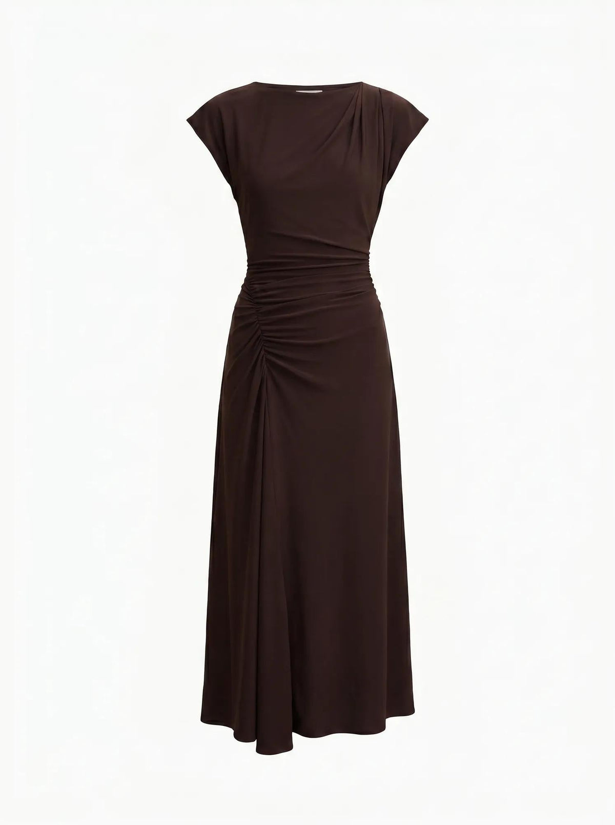 Marissa Jersey T-Shirt Midi Dress Dark Chocolate