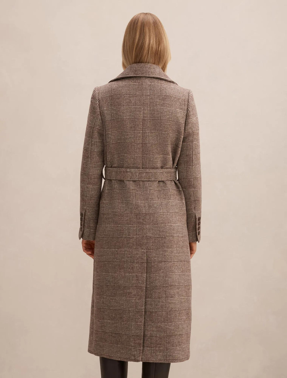 Charlie Check Coat Mid Brown Check Set
