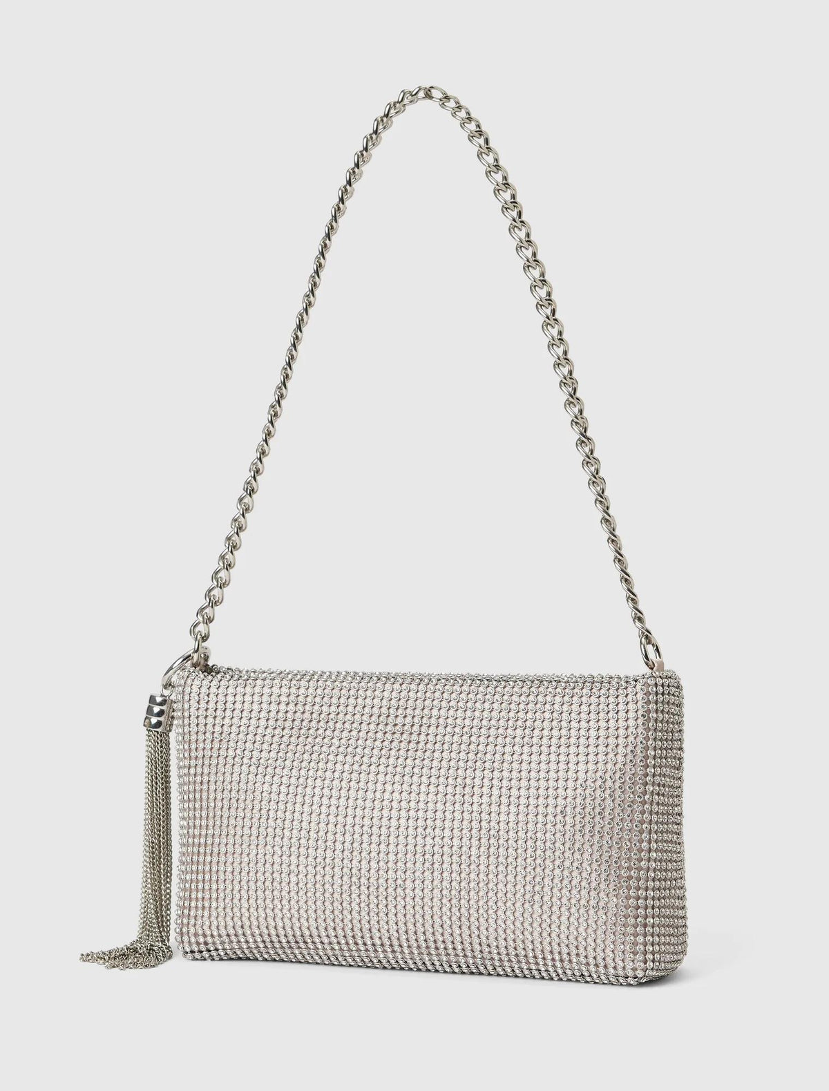 Keisha Soft Sparkle Clutch Silver_mannequin