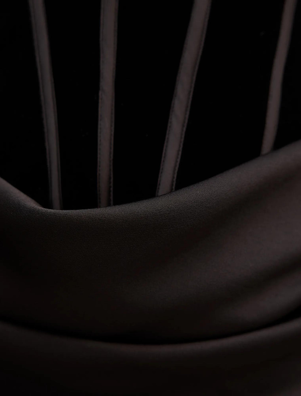Isra Velvet Corset Maxi Dress Black