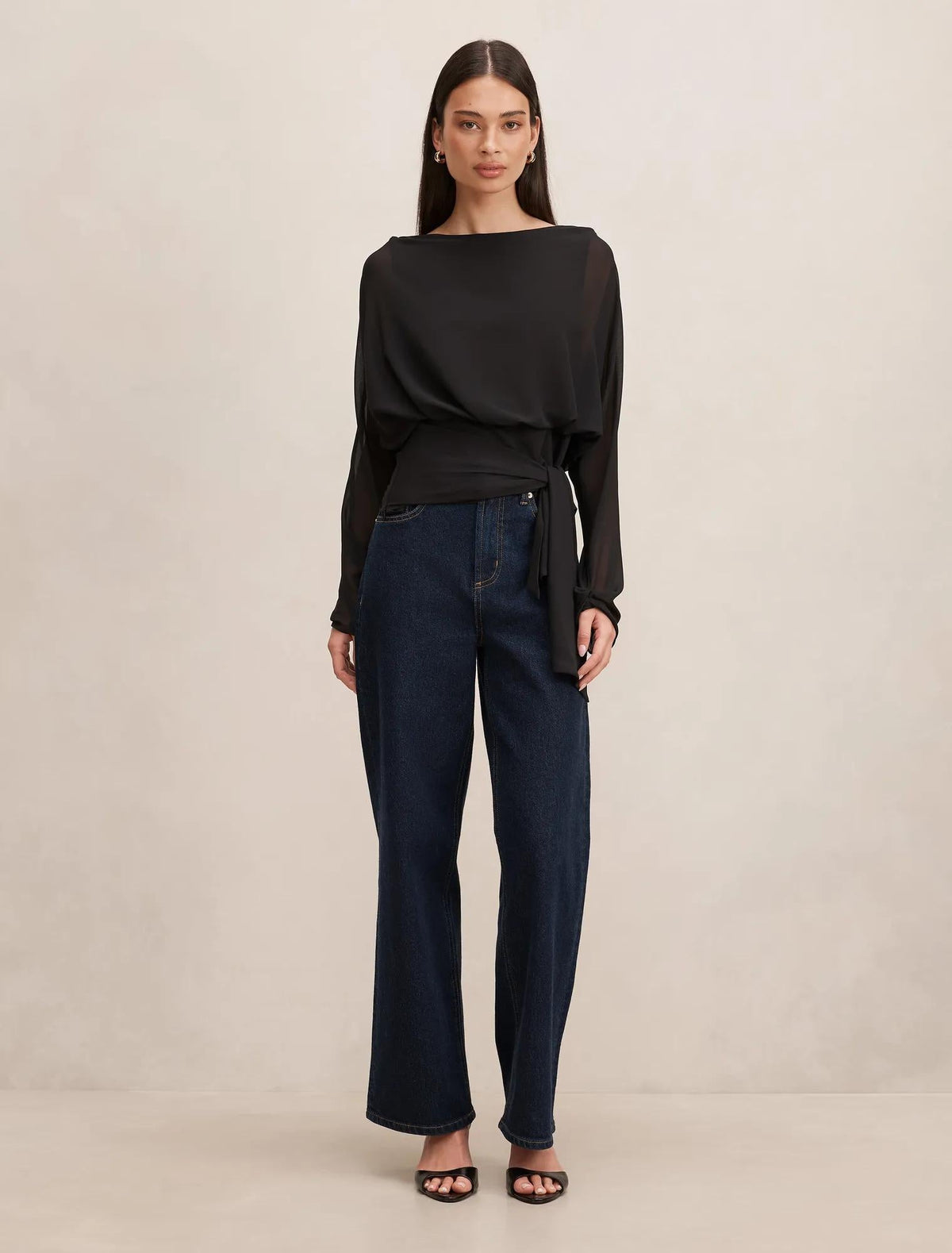 Jessie Batwing Top Black