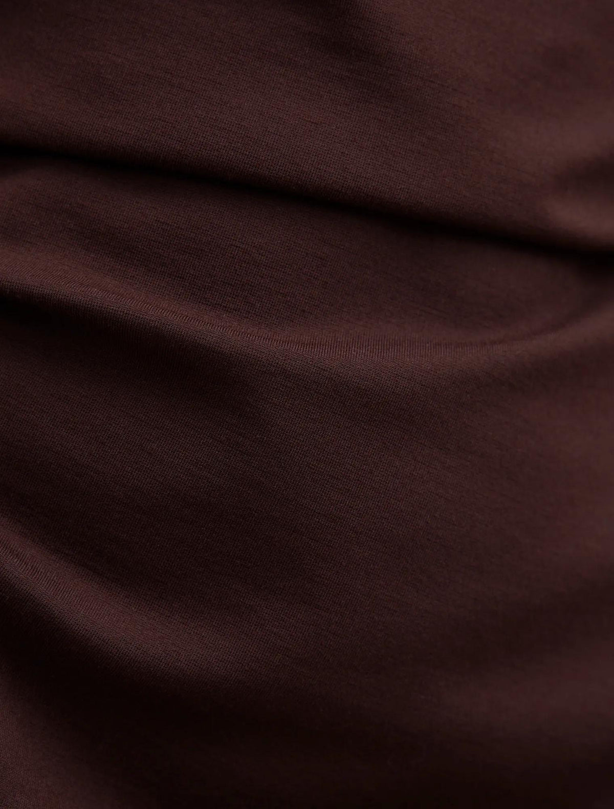 Carly Petite Sleeveless Tuck Mini Dress Chocolate