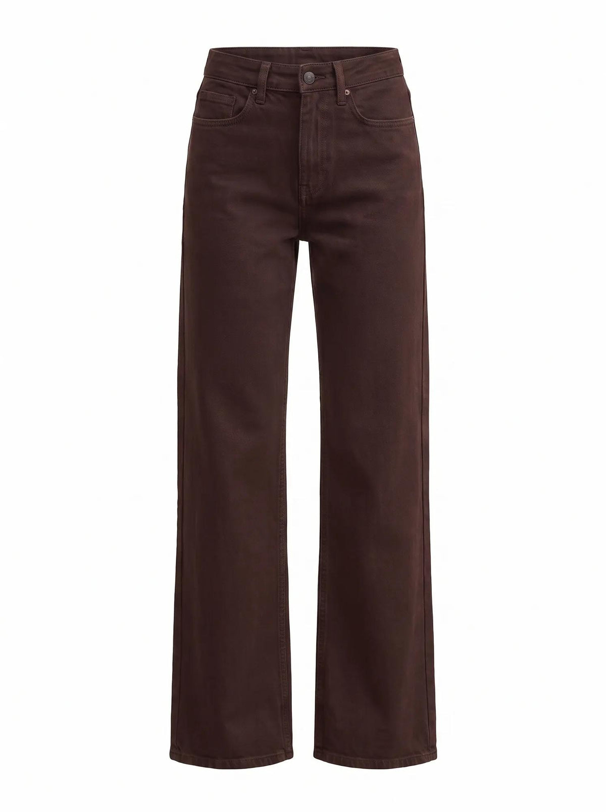 Nicki Mid Rise Straight Jeans Chocolate_mannequin