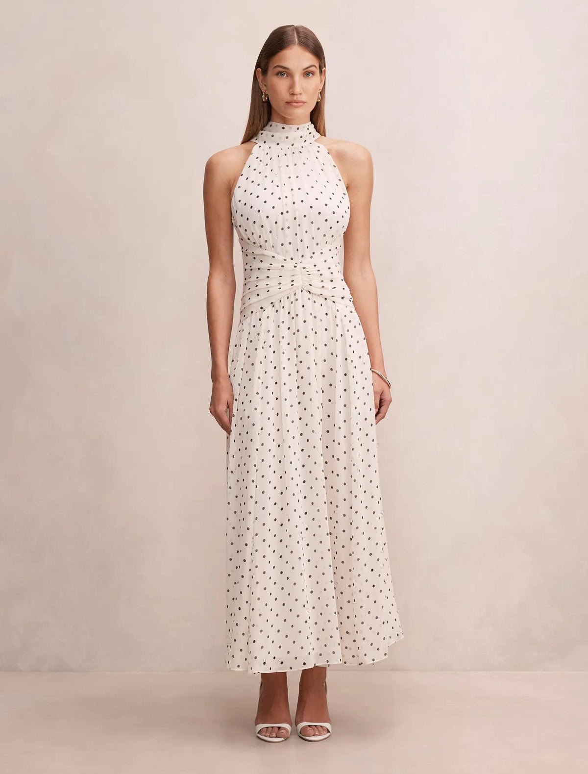 Marianna Draped Scarf Maxi Dress Kinsey Spot