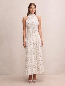 Marianna Draped Scarf Maxi Dress Kinsey Spot