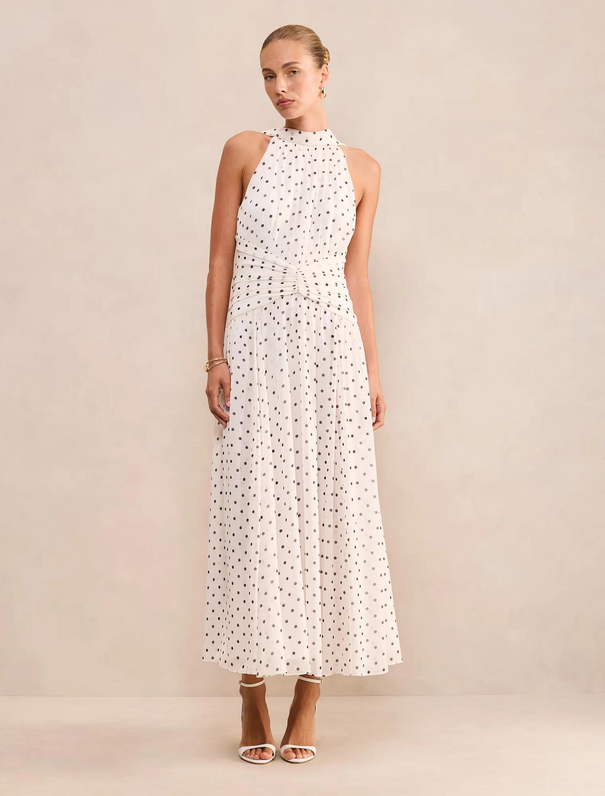 Marianna Draped Scarf Maxi Dress Kinsey Spot