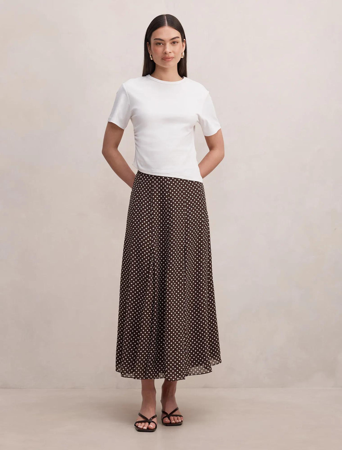 Allison Godet Midi Skirt Tilbury Spot