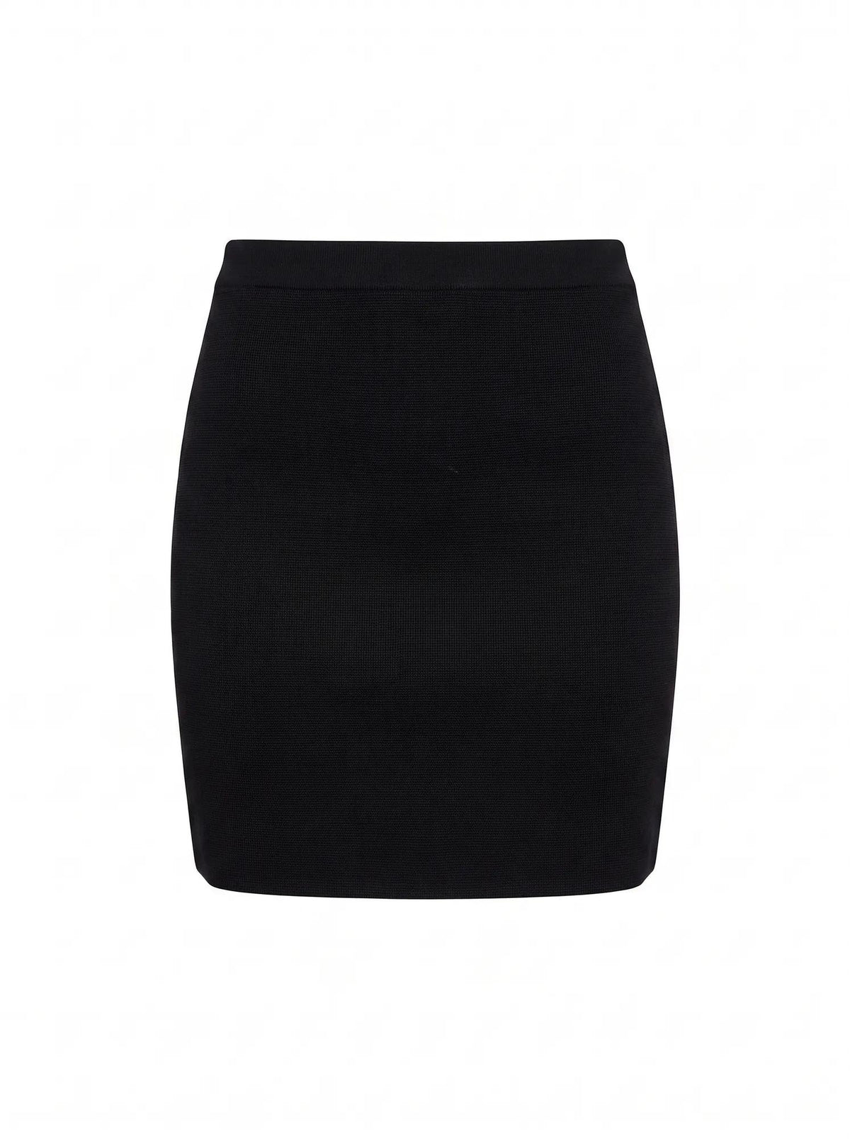 Esther Knitted Mini Skirt Black Co-Ord_mannequin