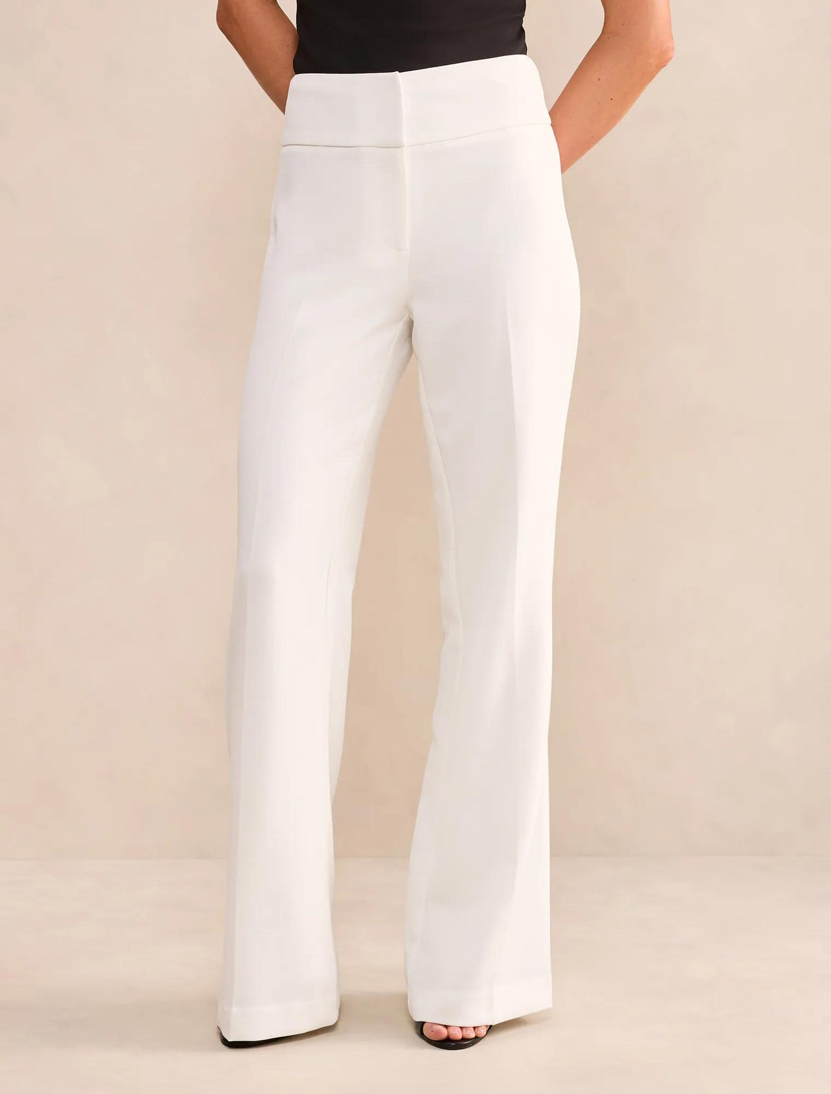 Devon Flared Pants Porcelain
