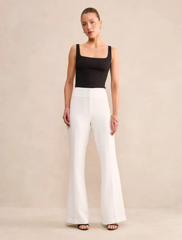Devon Flared Pants Porcelain