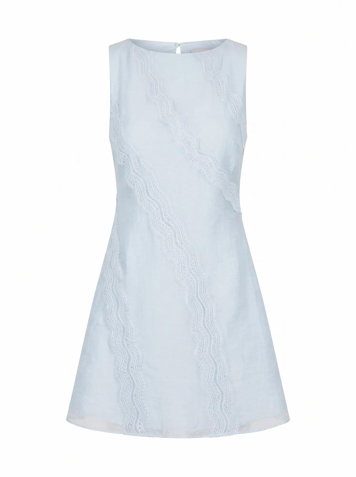 Hannah Lace Detail Mini Dress Bluebell_mannequin