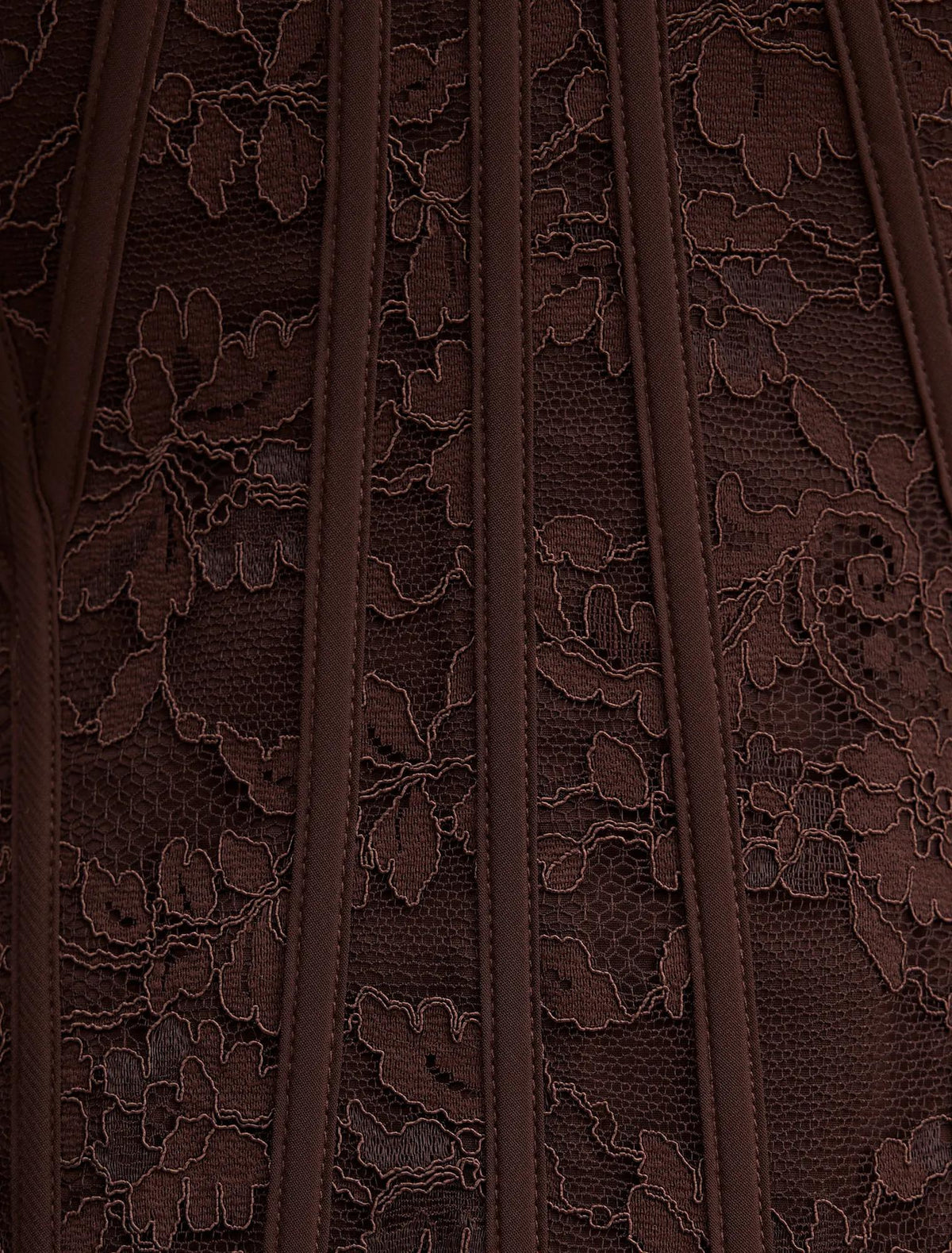 Myla Lace Corset Maxi Dress Chocolate Freckle