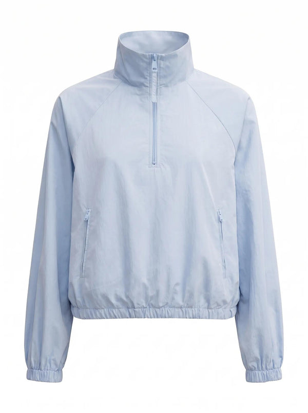 Kim Quarter Zip Windbreaker Blue_mannequin