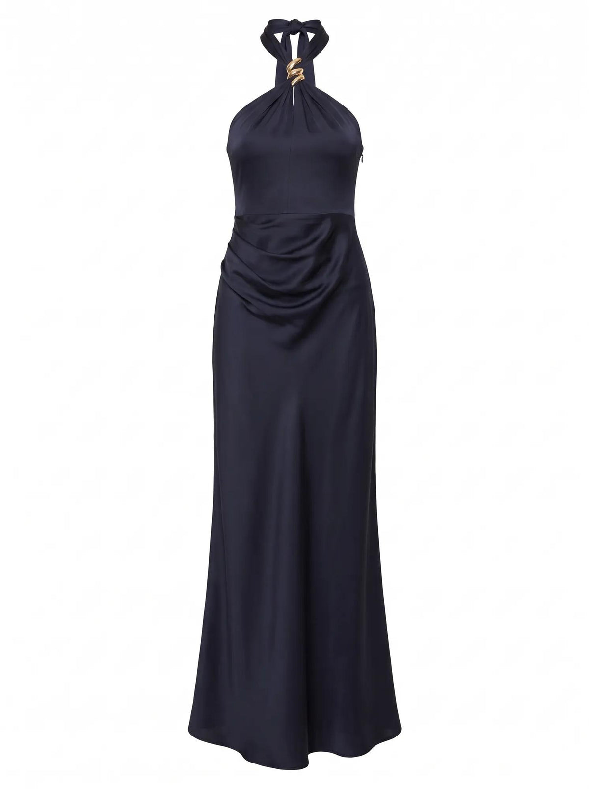 Mariposa Halter Neck Maxi Dress Navy_mannequin
