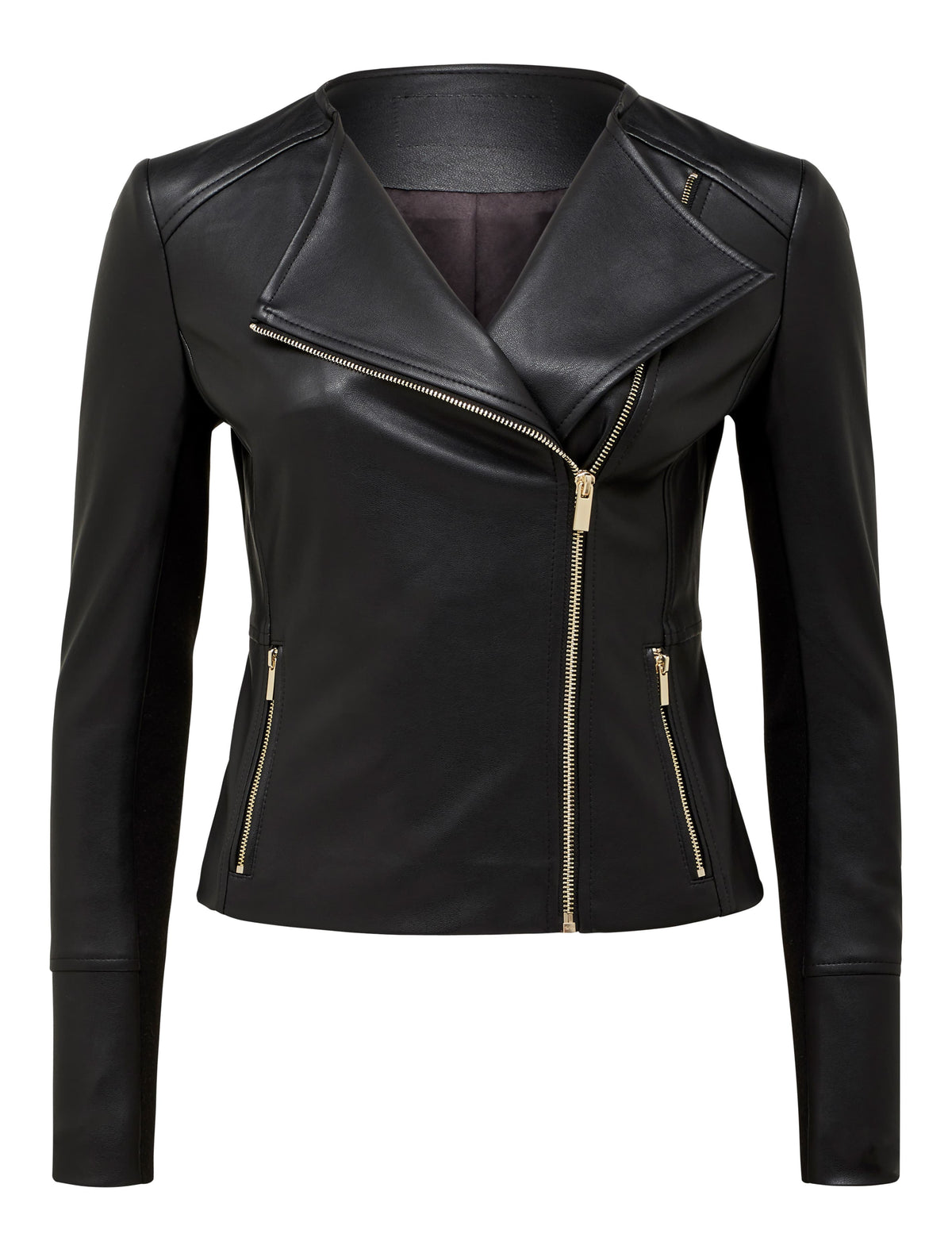 NINA COLLARLESS BIKER Black_mannequin
