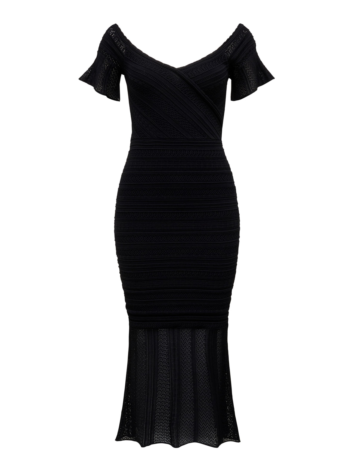 Dana Pretty Stitch Dress Black_mannequin