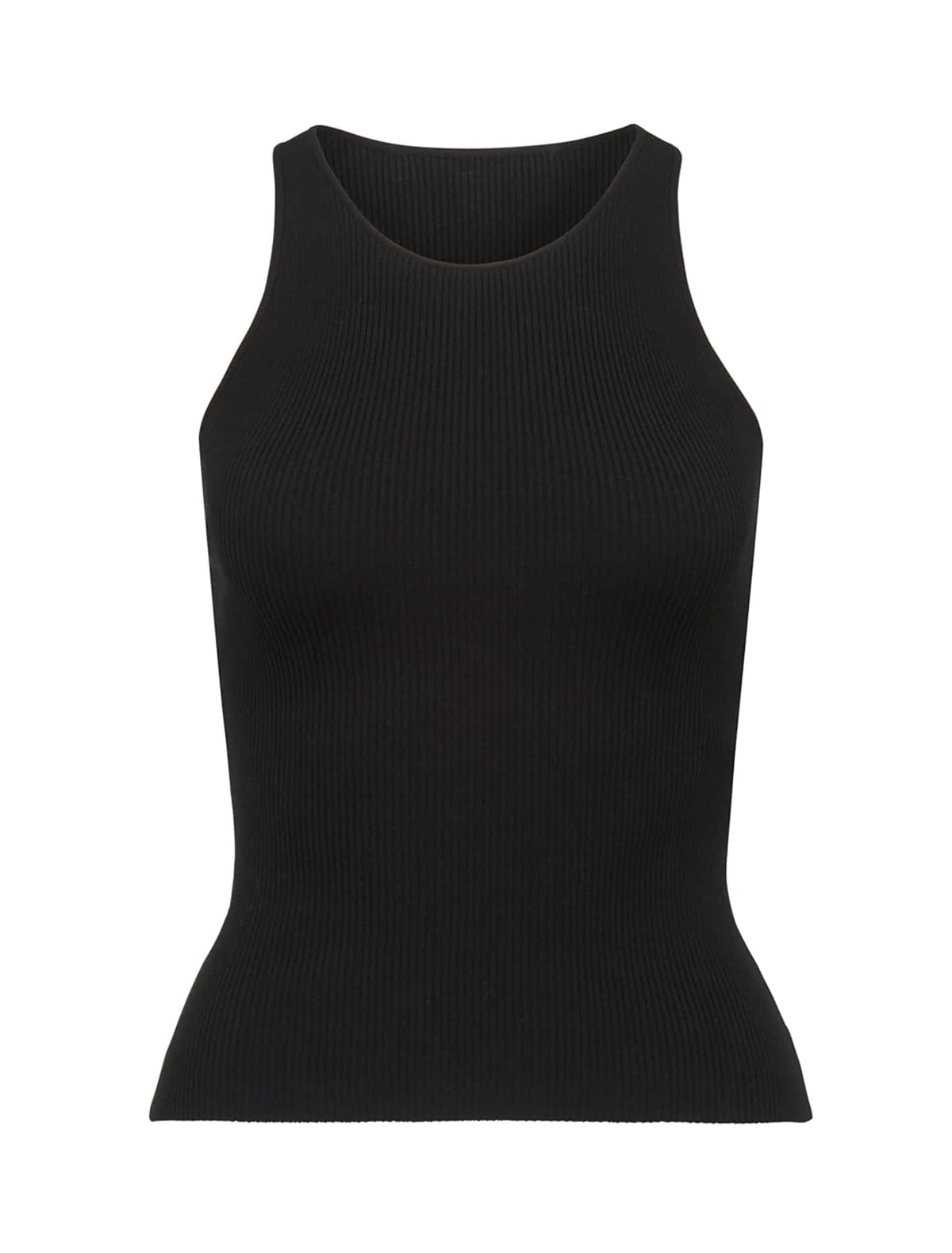 Lia Racer Knit Tank Black_mannequin