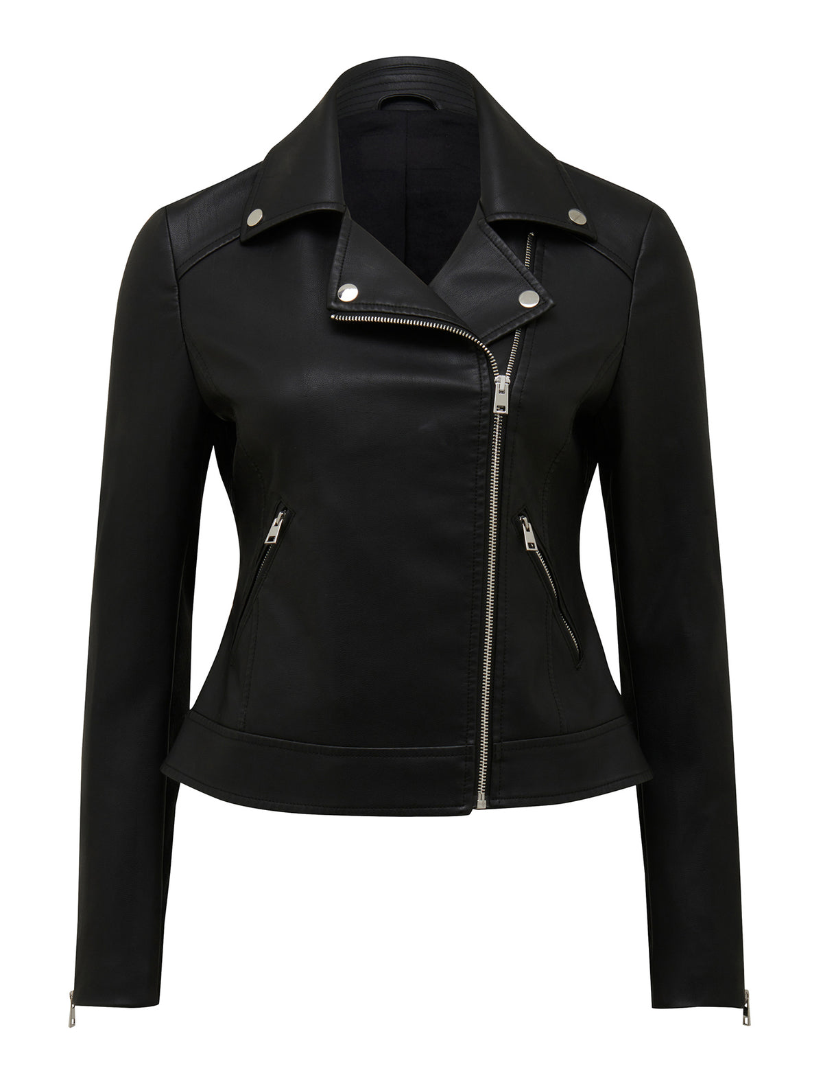Kylie Biker Jacket Black_mannequin