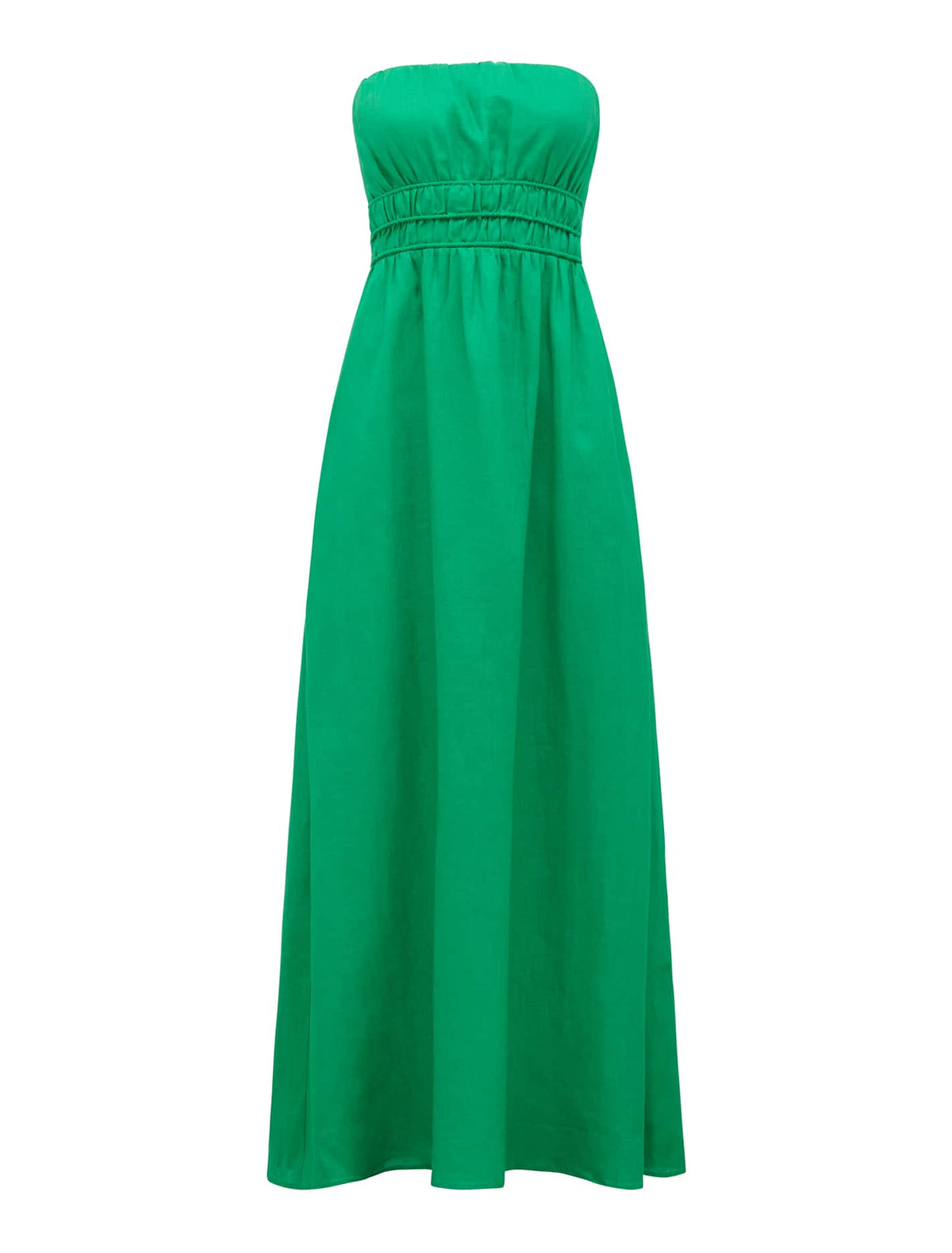 Romie Strapless Piping Midi Atlantis_mannequin