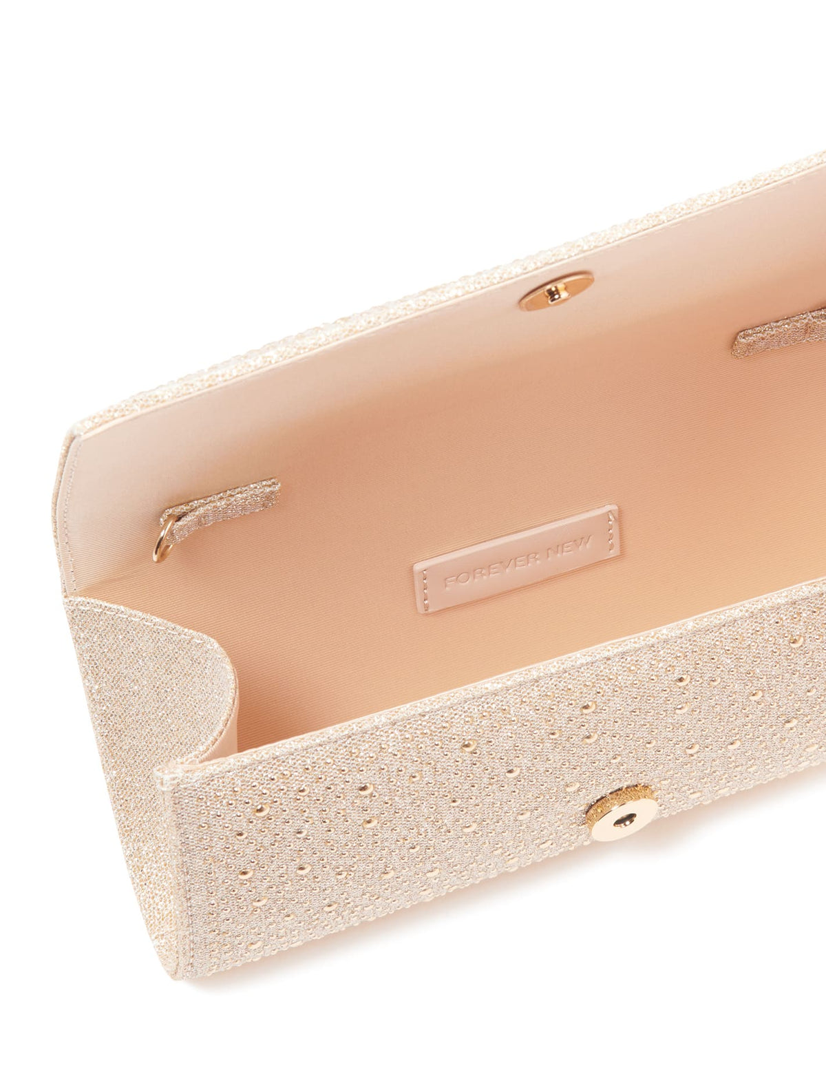 Eloise Sparkle Clutch Gold_mannequin
