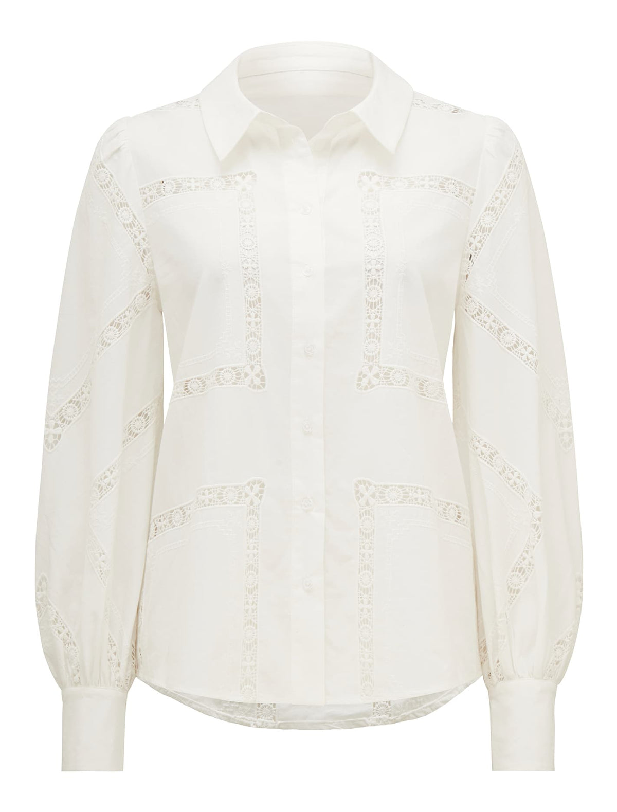 Brianna Broderie Shirt Porcelain_mannequin
