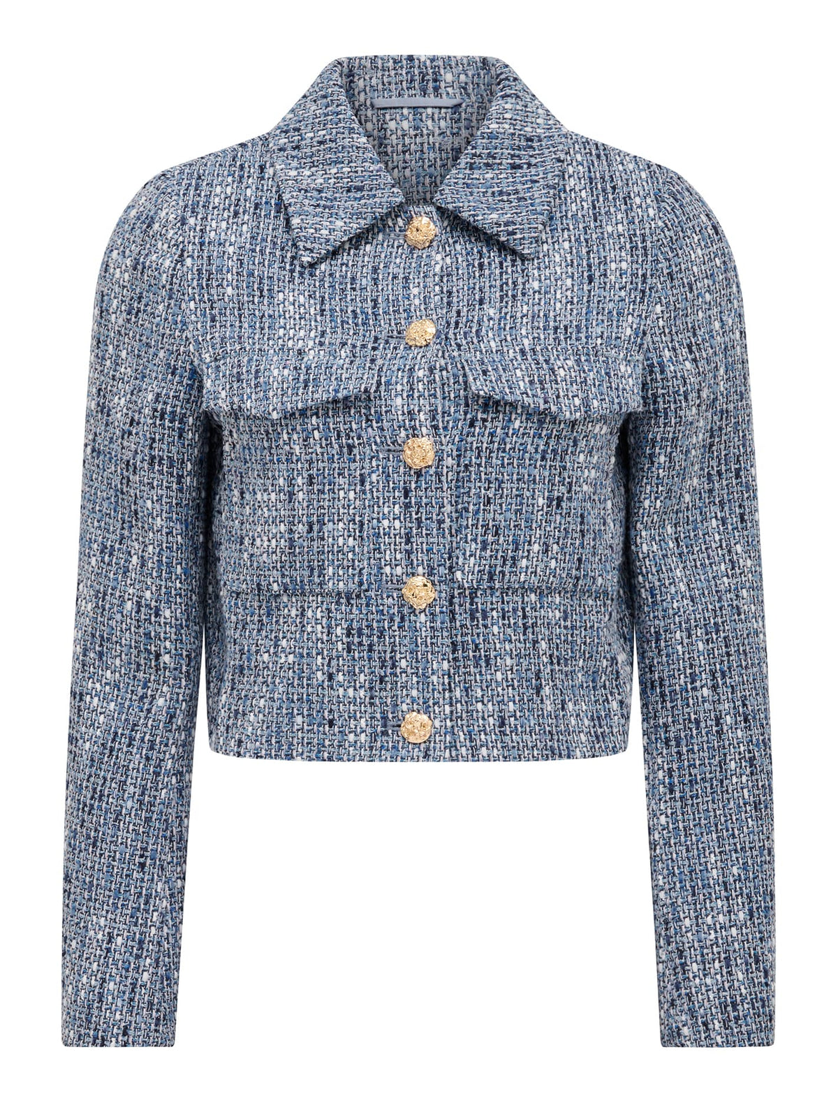 Marley Boucle Jacket Blue Boucle Suit_mannequin