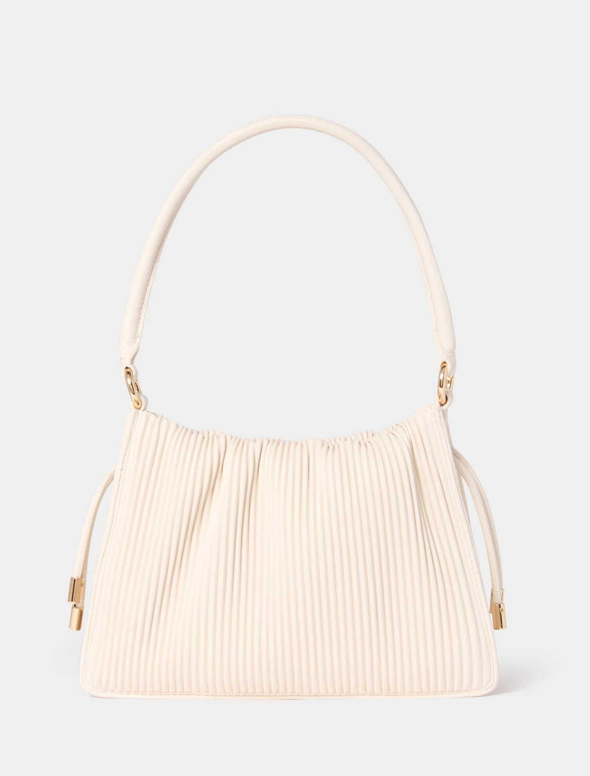 Palmer Medium Pleat Bag Ivory_mannequin