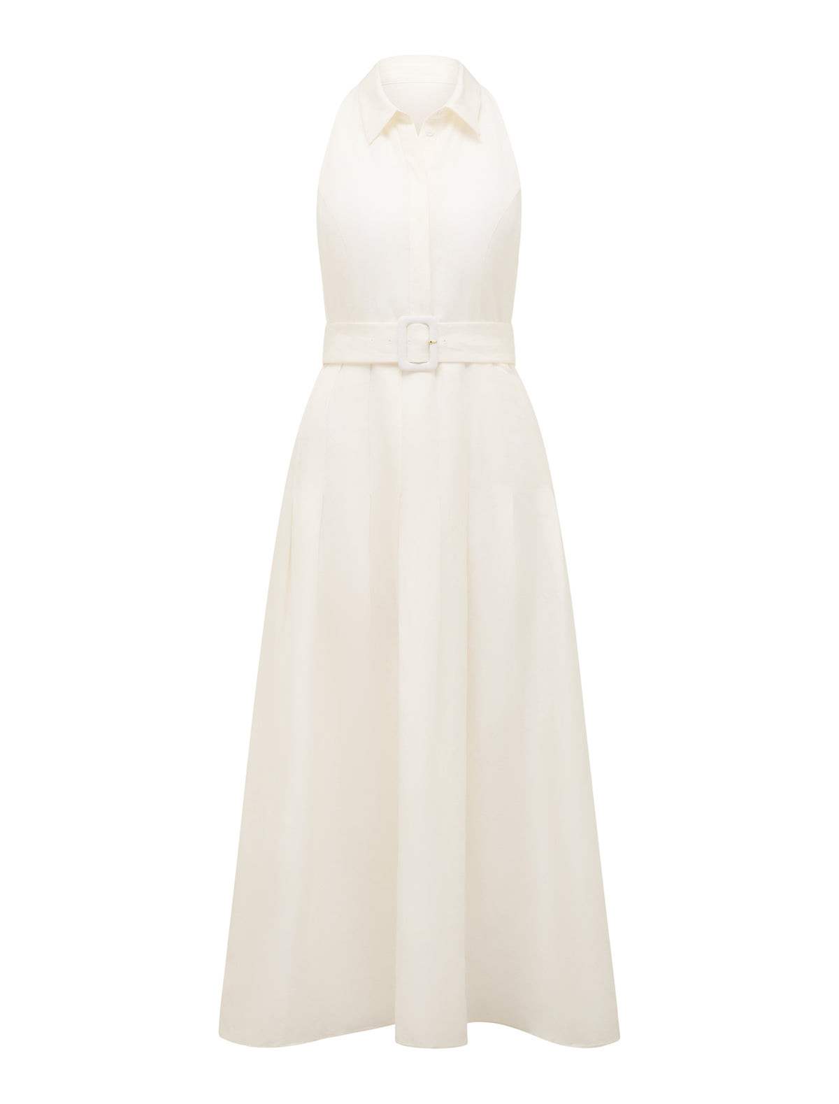 Lindsey Linen Tennis Dress Porcelain_mannequin