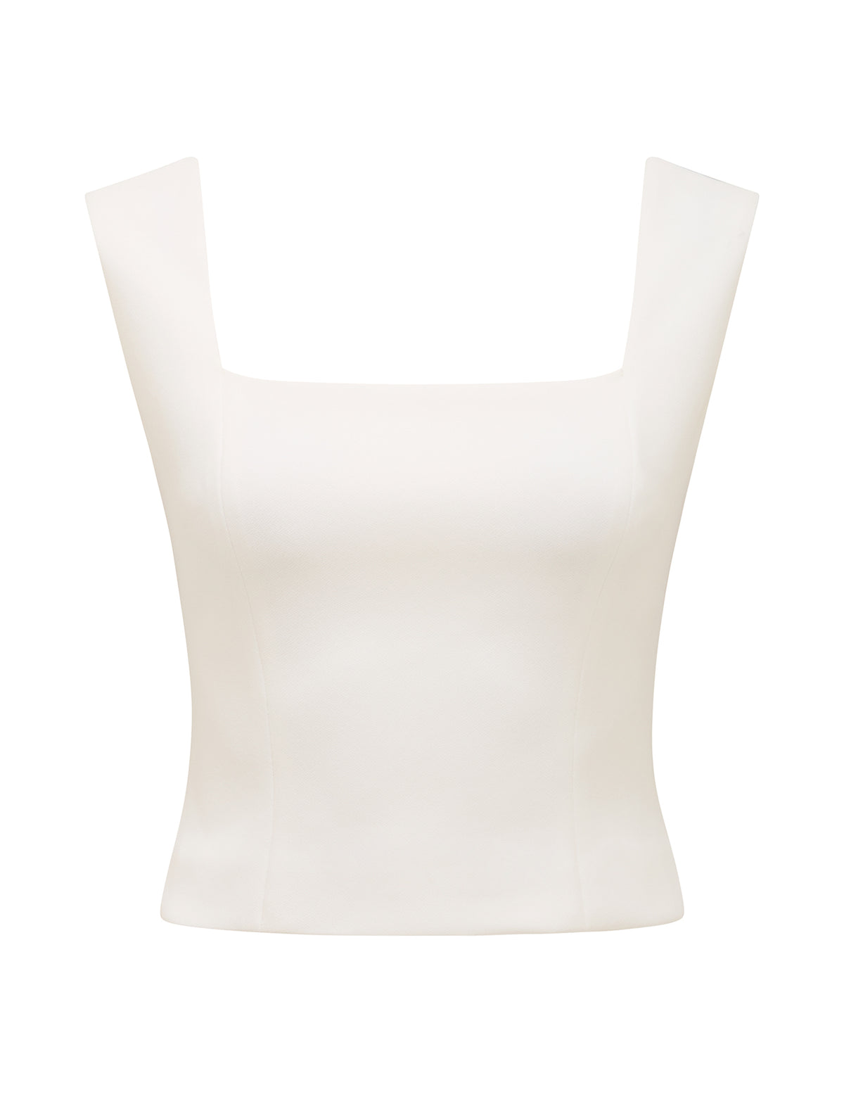 Yas Square Neck Top Porcelain_mannequin