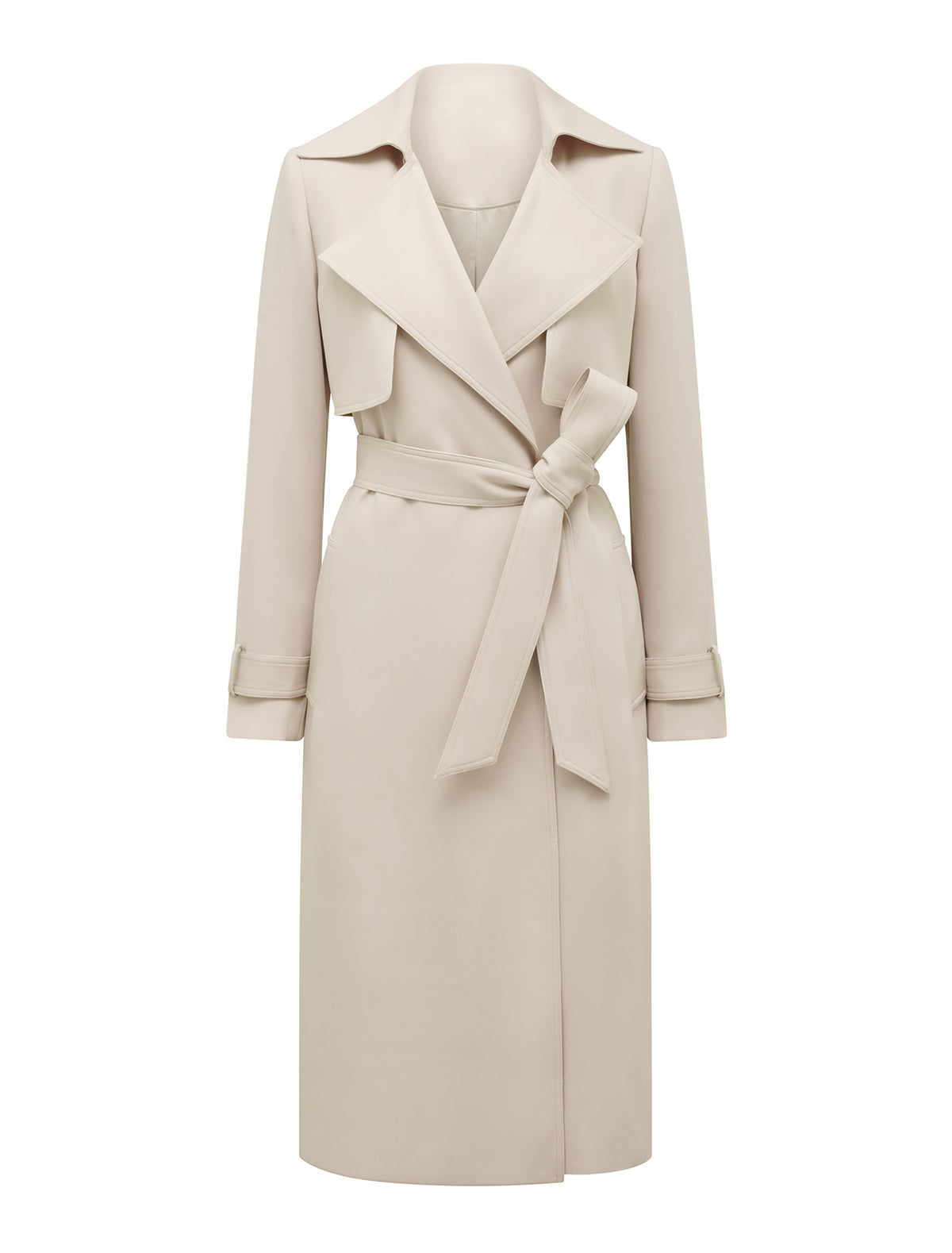 Emma Soft Trench Coat Almond Milk_mannequin