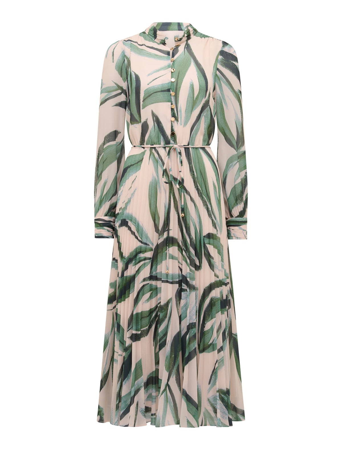 Annabel Button-Through Midi Dress Ionia Abstract_mannequin