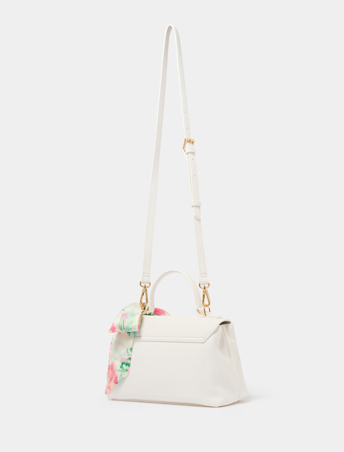 Amilia Lock Top Handle Bag White_mannequin