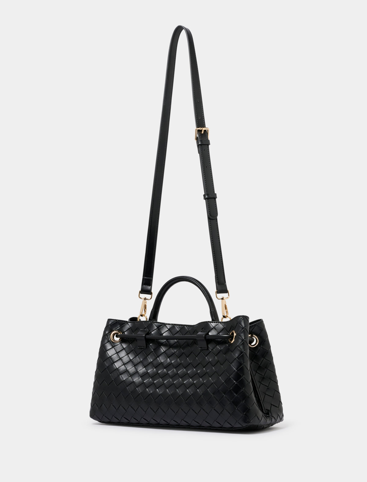 Winslow Weave East West Tote Black_mannequin