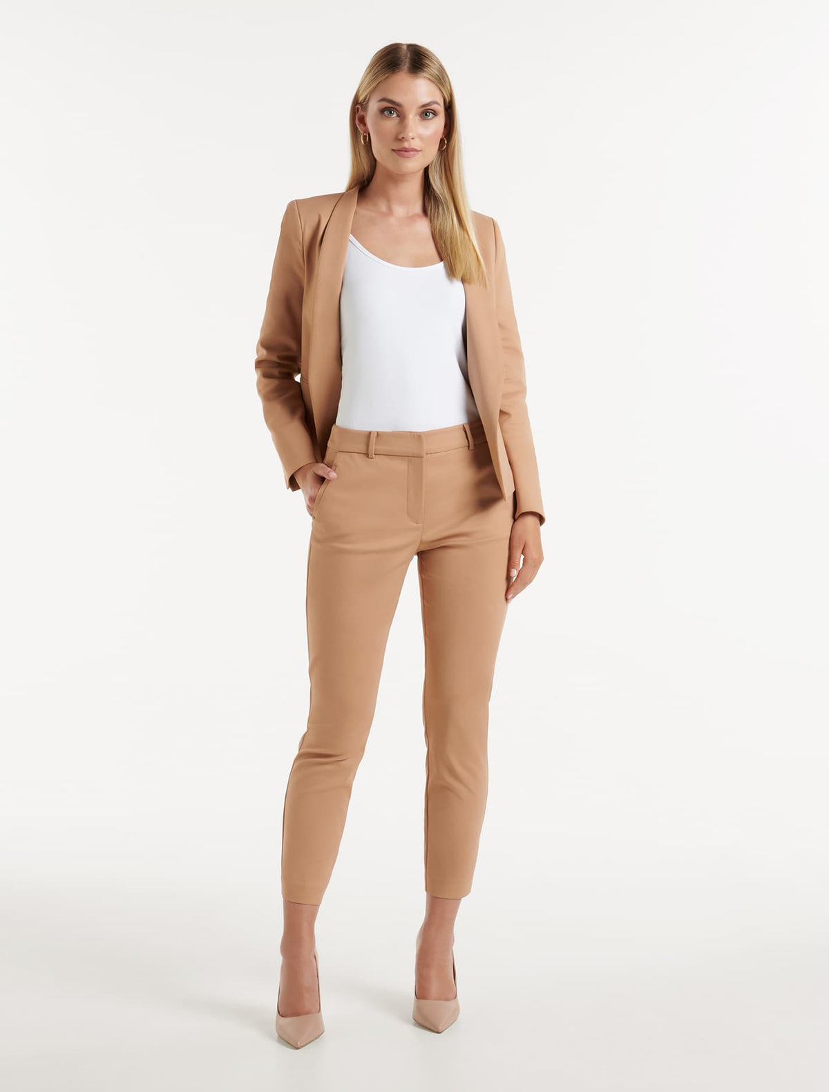 Grace 7/8th Slim Pants Tawny Brown