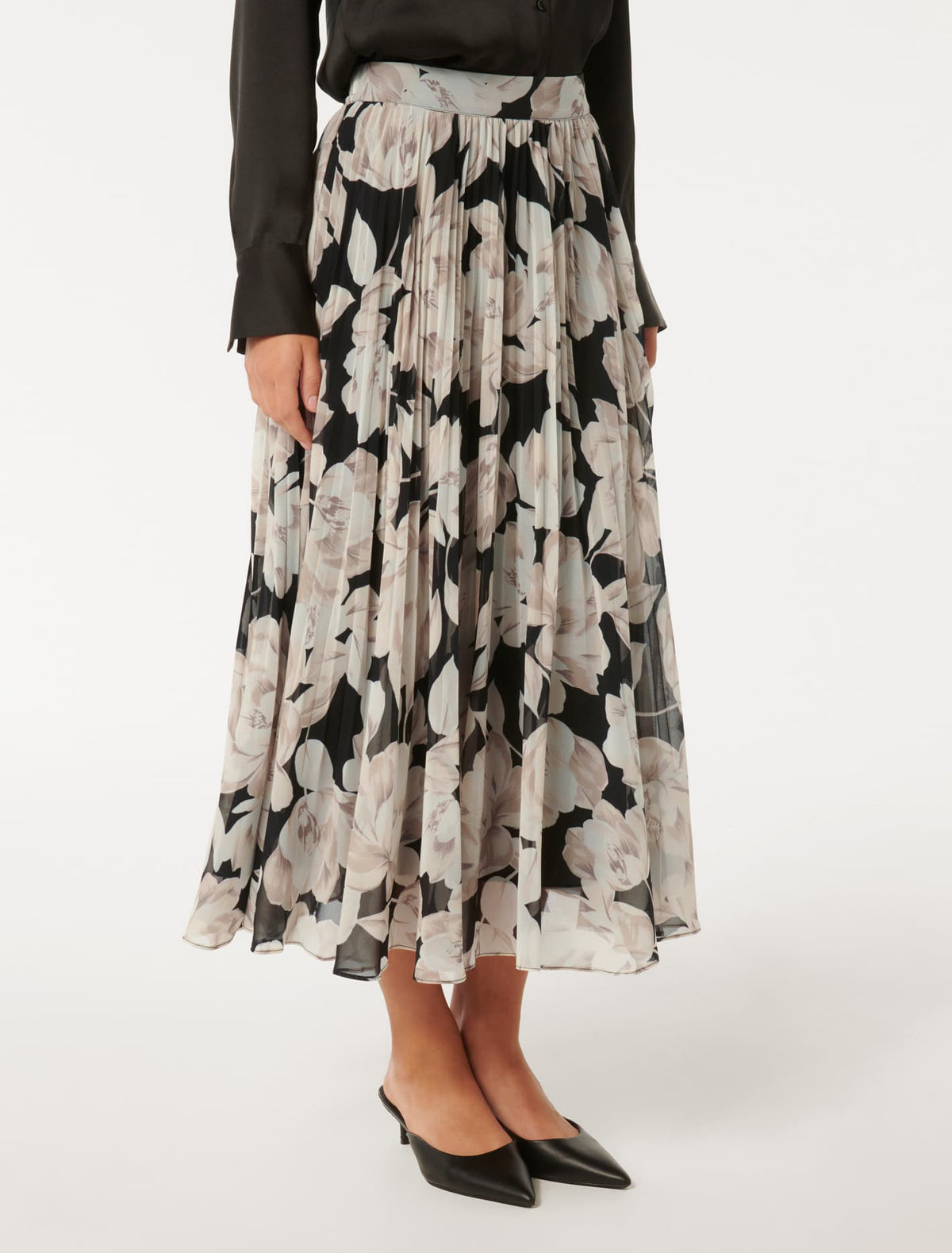 Aurora Pleated Skirt Light Wright Floral